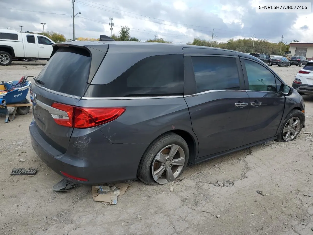 2018 Honda Odyssey Exl VIN: 5FNRL6H77JB077406 Lot: 75905984