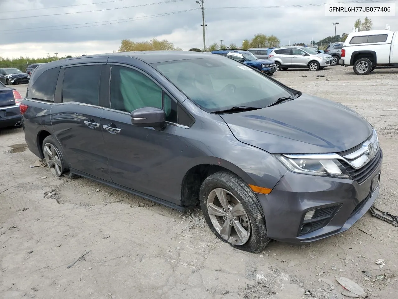 2018 Honda Odyssey Exl VIN: 5FNRL6H77JB077406 Lot: 75905984