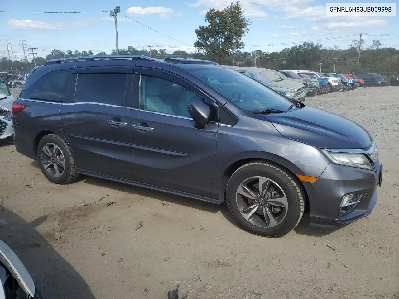 2018 Honda Odyssey Touring VIN: 5FNRL6H83JB009998 Lot: 76081514