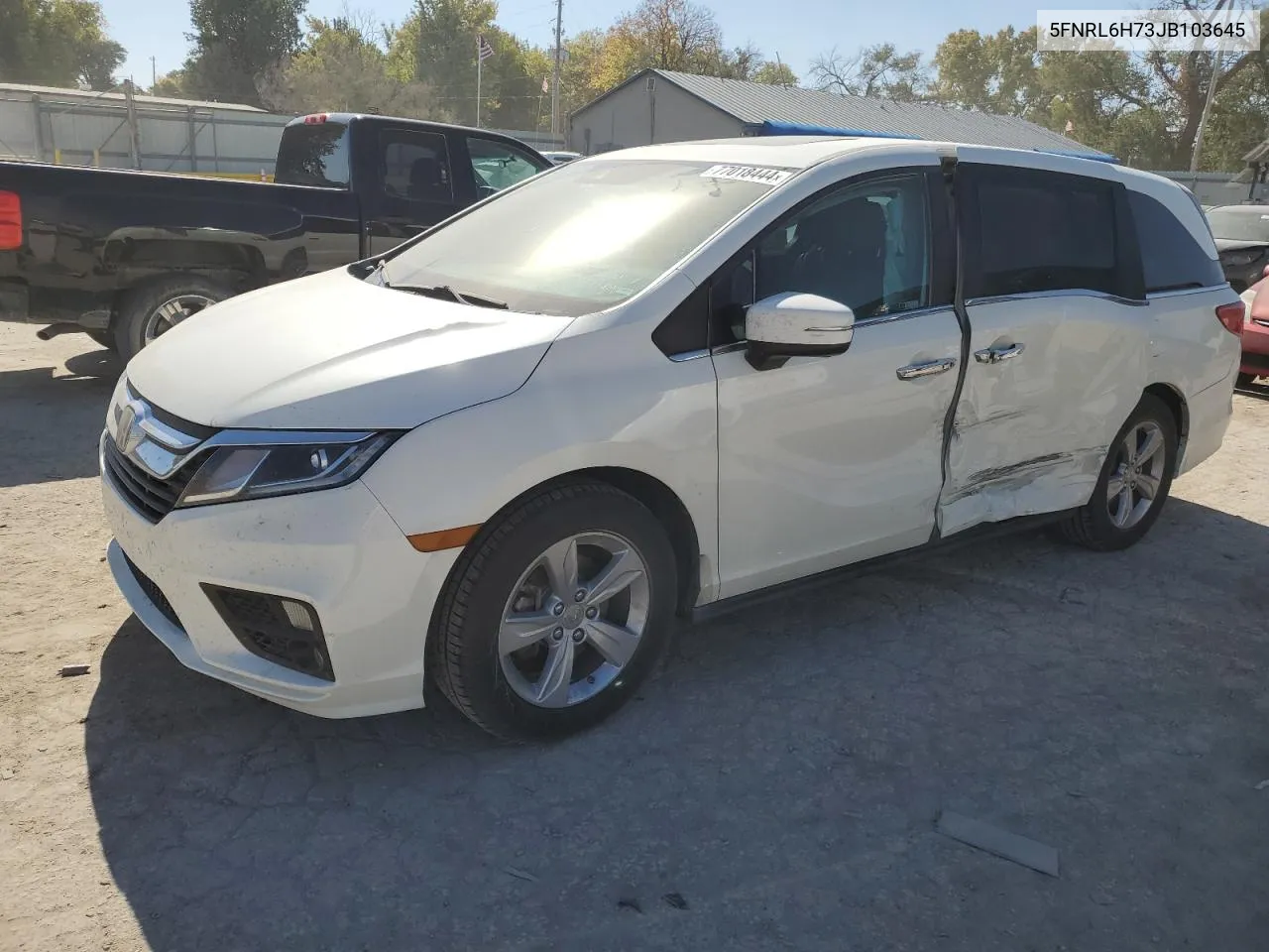 2018 Honda Odyssey Exl VIN: 5FNRL6H73JB103645 Lot: 77018444