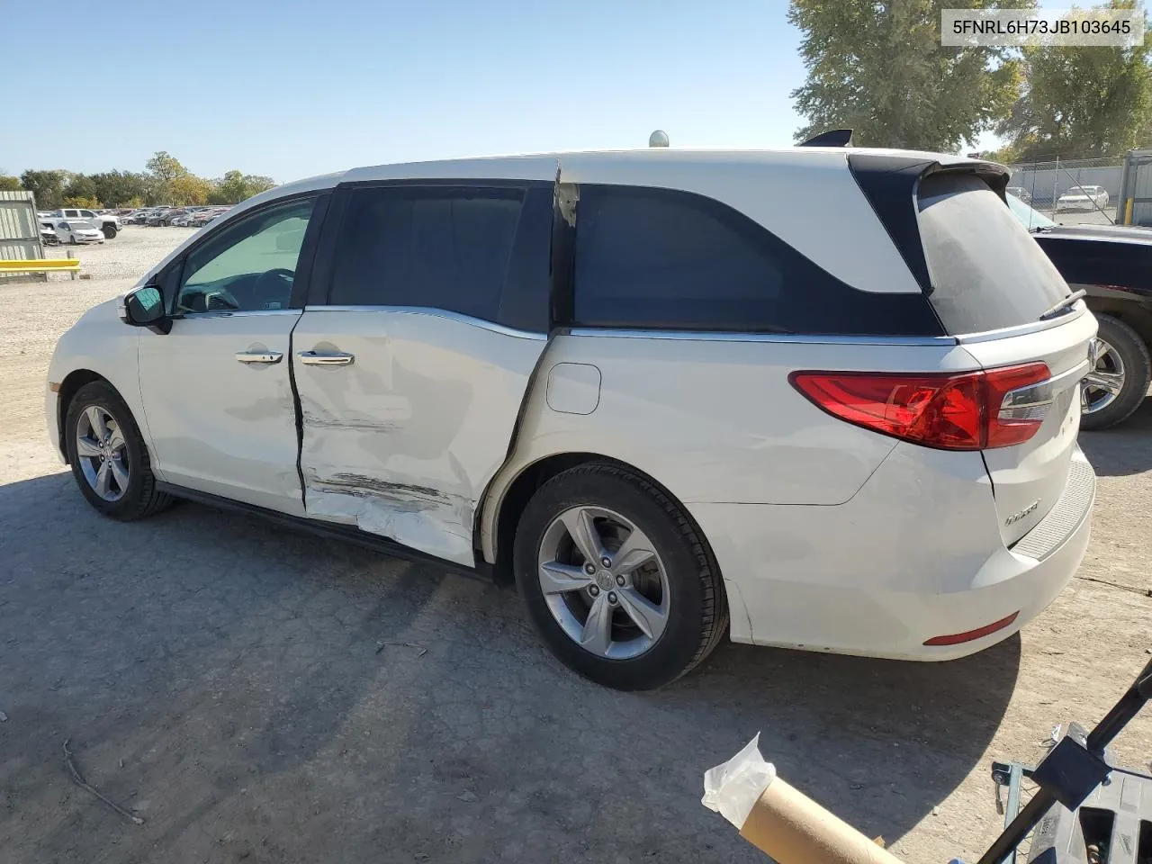 2018 Honda Odyssey Exl VIN: 5FNRL6H73JB103645 Lot: 77018444