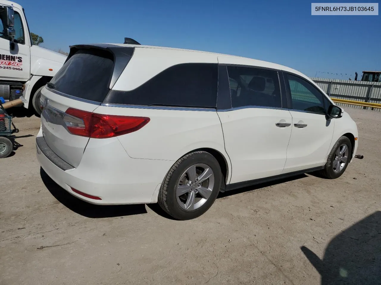 2018 Honda Odyssey Exl VIN: 5FNRL6H73JB103645 Lot: 77018444