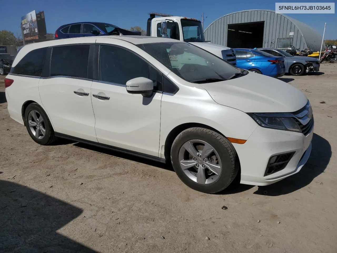 2018 Honda Odyssey Exl VIN: 5FNRL6H73JB103645 Lot: 77018444