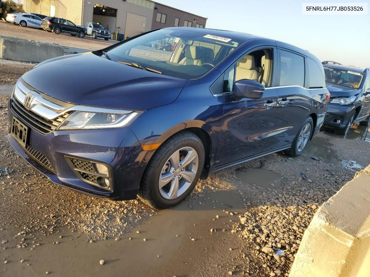 2018 Honda Odyssey Exl VIN: 5FNRL6H77JB053526 Lot: 77482724