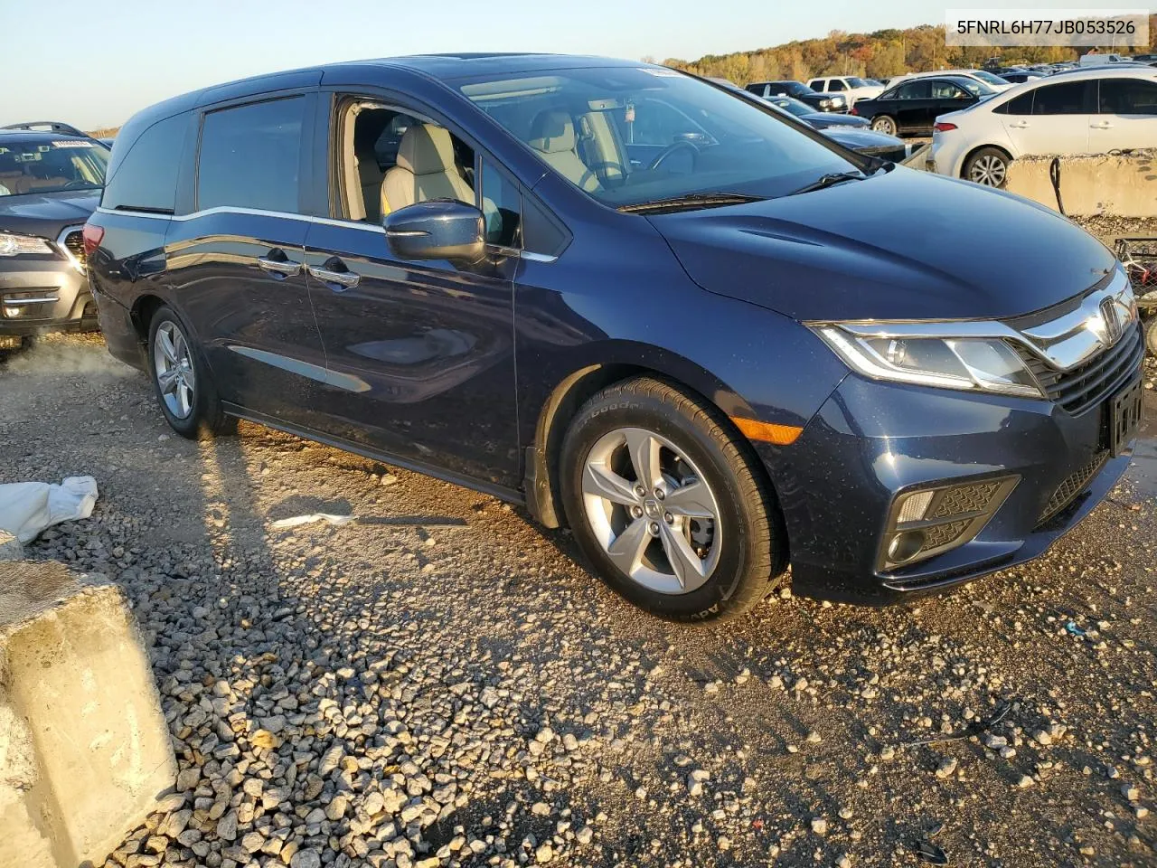 2018 Honda Odyssey Exl VIN: 5FNRL6H77JB053526 Lot: 77482724