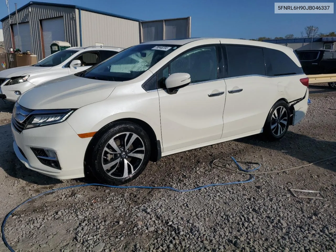 2018 Honda Odyssey Elite VIN: 5FNRL6H90JB046337 Lot: 78048204