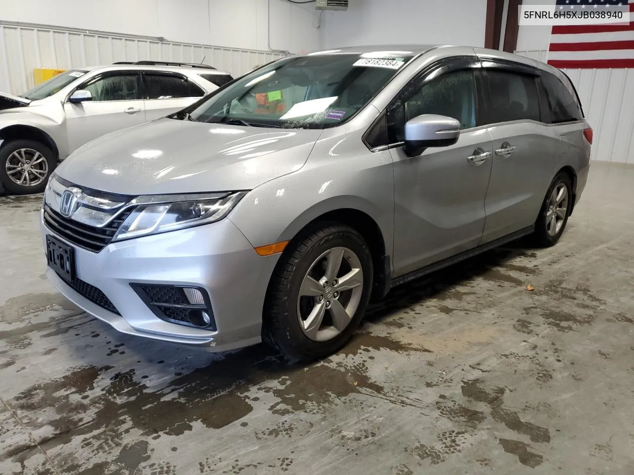 2018 Honda Odyssey Ex VIN: 5FNRL6H5XJB038940 Lot: 78182384