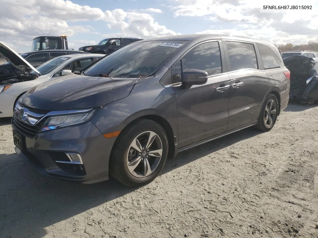 2018 Honda Odyssey Touring VIN: 5FNRL6H87JB015092 Lot: 78495784