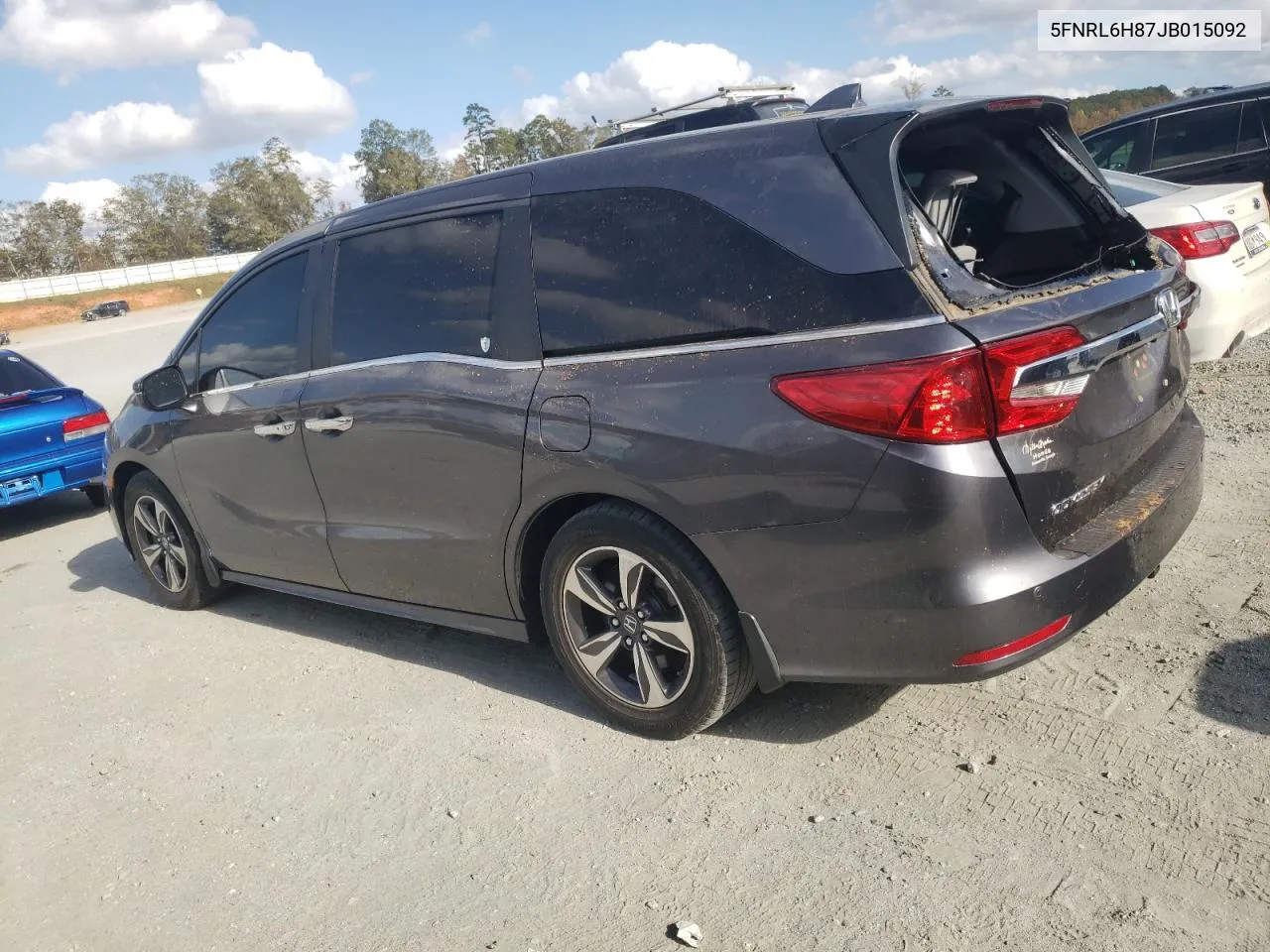 2018 Honda Odyssey Touring VIN: 5FNRL6H87JB015092 Lot: 78495784