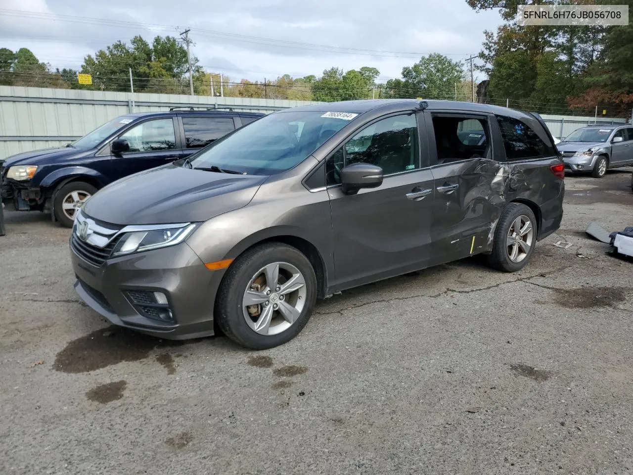 2018 Honda Odyssey Exl VIN: 5FNRL6H76JB056708 Lot: 78638164