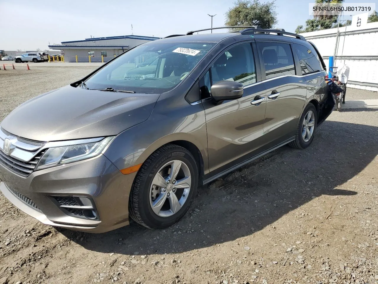 2018 Honda Odyssey Ex VIN: 5FNRL6H50JB017319 Lot: 79320624