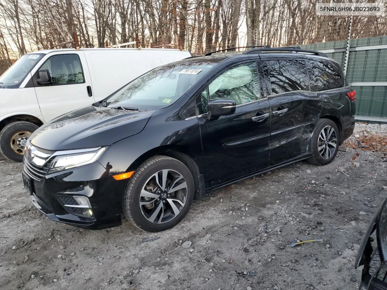 2018 Honda Odyssey Elite VIN: 5FNRL6H96JB023693 Lot: 79611014