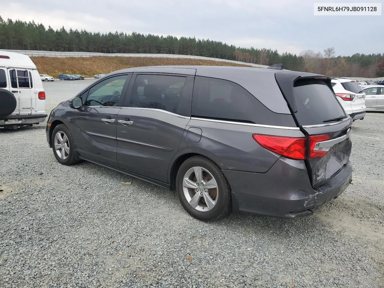 2018 Honda Odyssey Exl VIN: 5FNRL6H79JB091128 Lot: 80076284