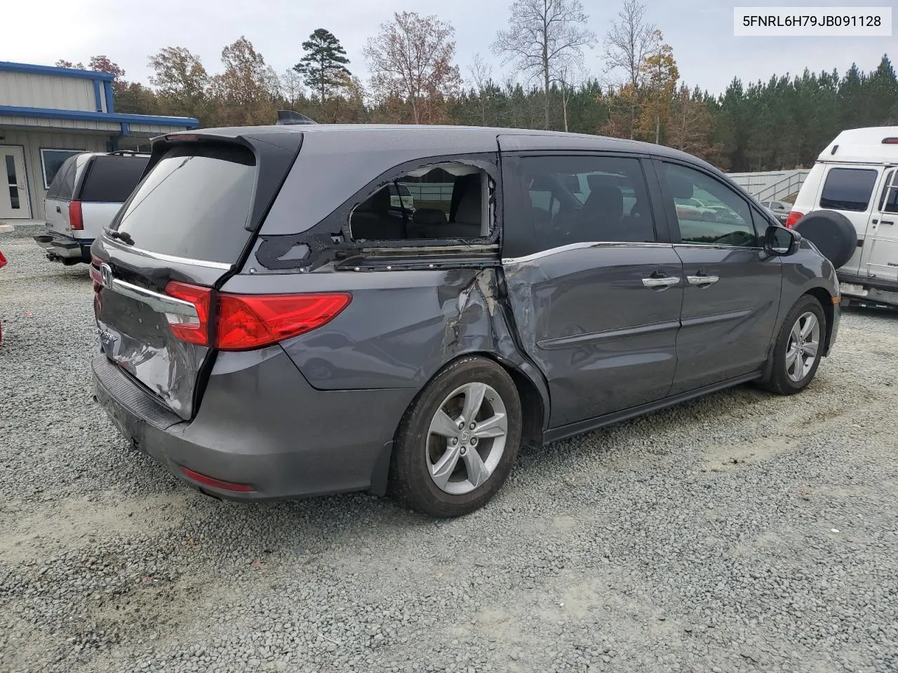 2018 Honda Odyssey Exl VIN: 5FNRL6H79JB091128 Lot: 80076284