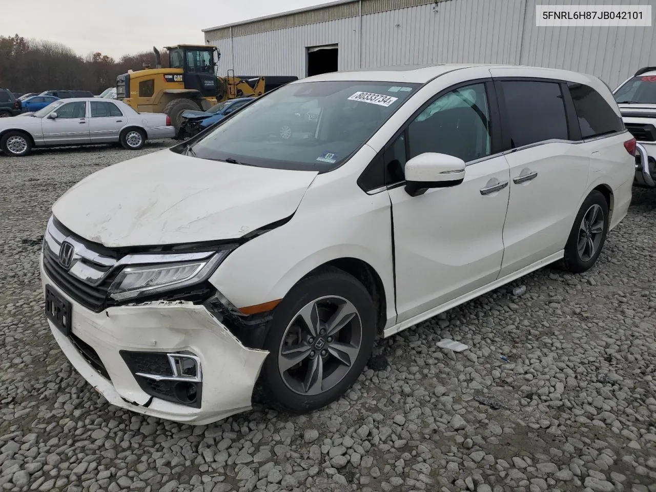 2018 Honda Odyssey Touring VIN: 5FNRL6H87JB042101 Lot: 80333734