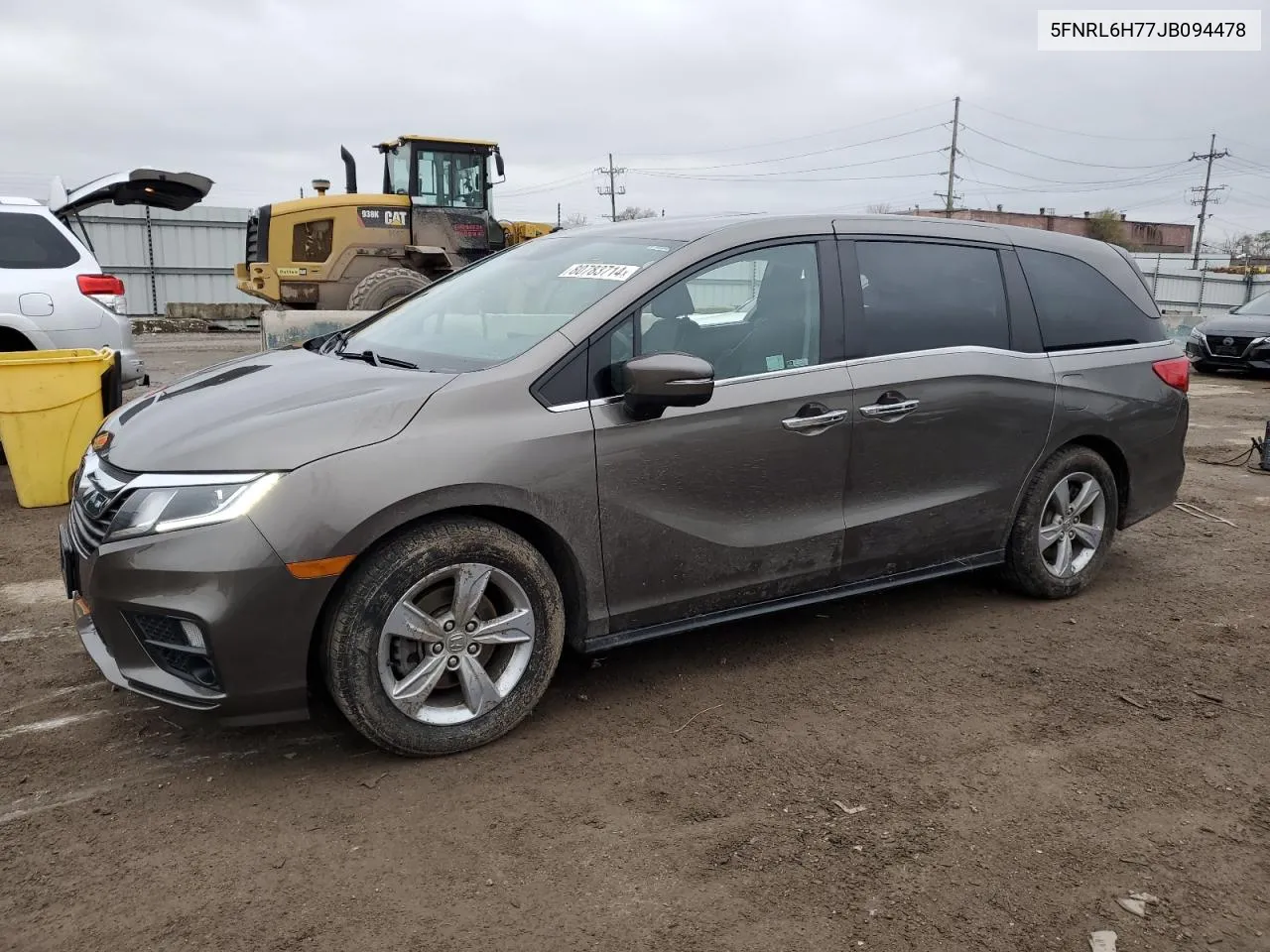 2018 Honda Odyssey Exl VIN: 5FNRL6H77JB094478 Lot: 80783714