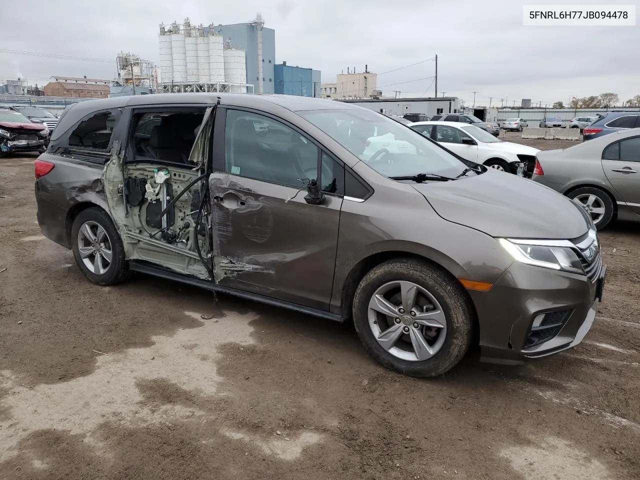 2018 Honda Odyssey Exl VIN: 5FNRL6H77JB094478 Lot: 80783714