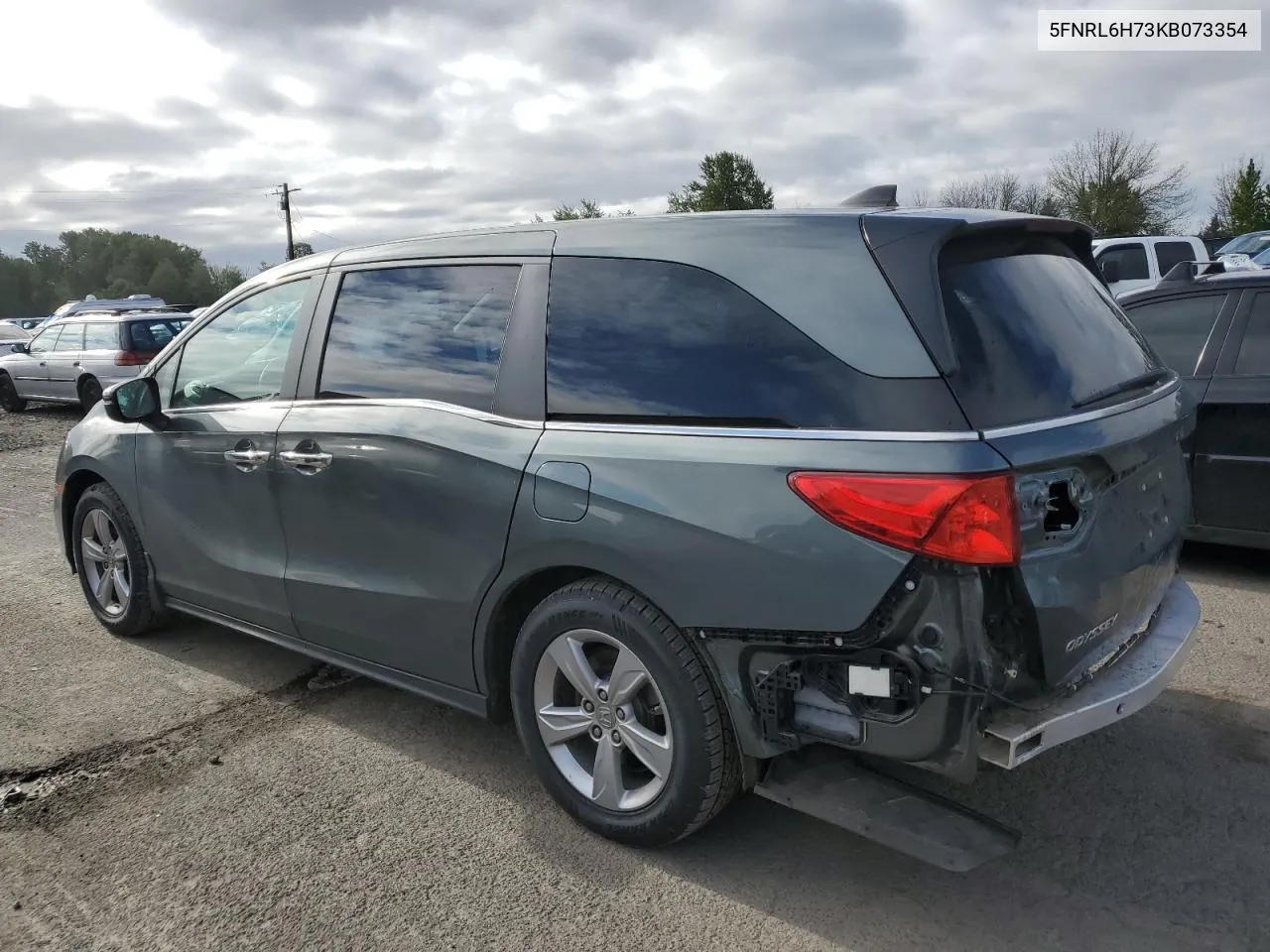 2019 Honda Odyssey Exl VIN: 5FNRL6H73KB073354 Lot: 53274594