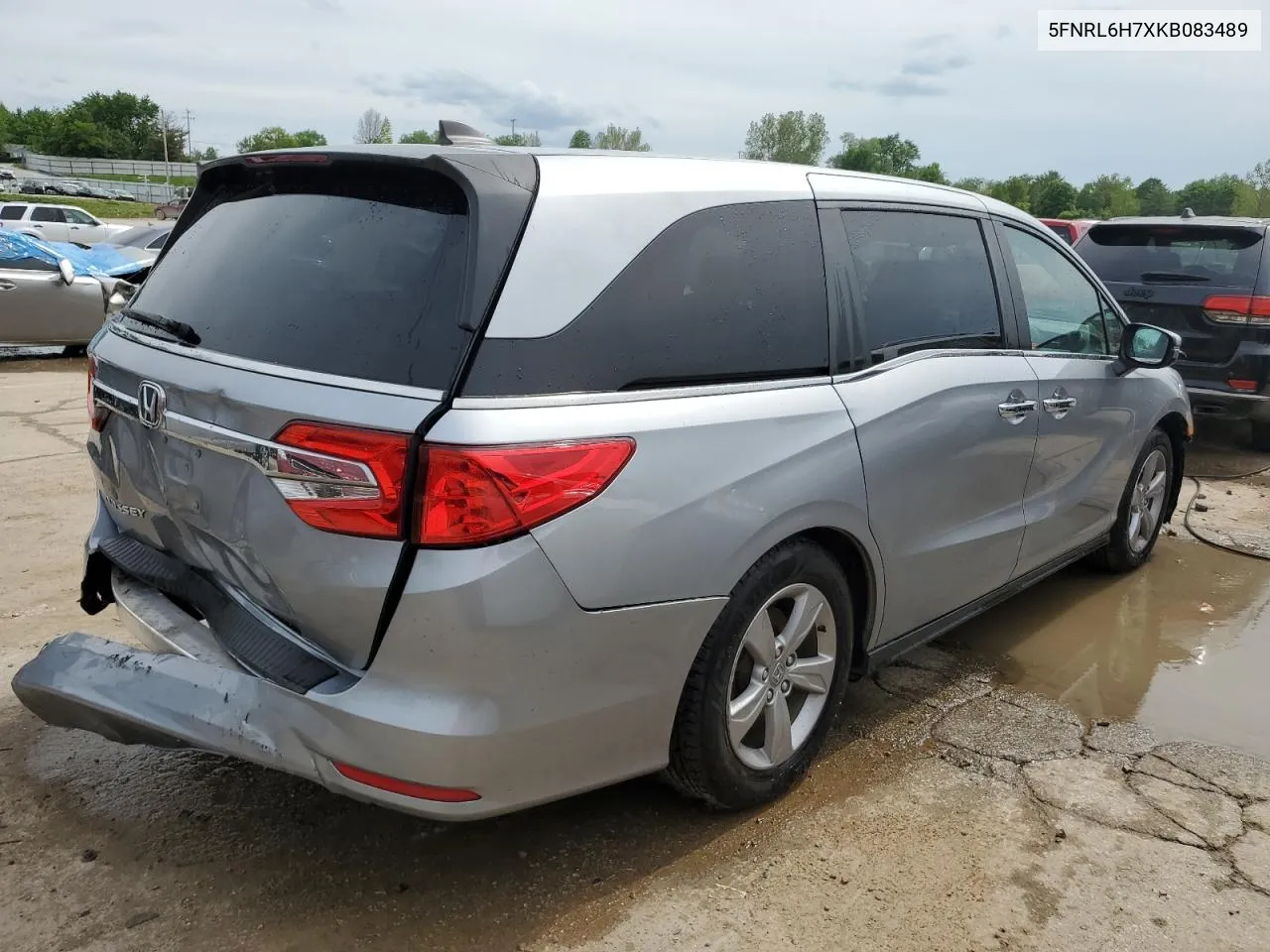 2019 Honda Odyssey Exl VIN: 5FNRL6H7XKB083489 Lot: 53396374