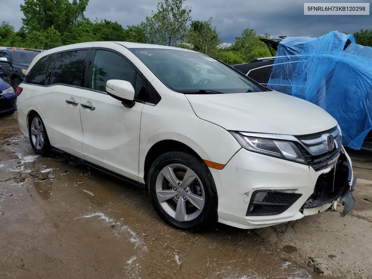 2019 Honda Odyssey Exl VIN: 5FNRL6H73KB120298 Lot: 55025144