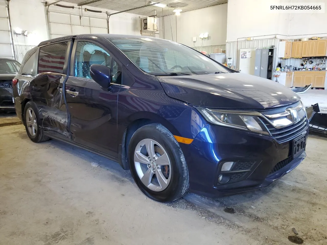 2019 Honda Odyssey Exl VIN: 5FNRL6H72KB054665 Lot: 58643154