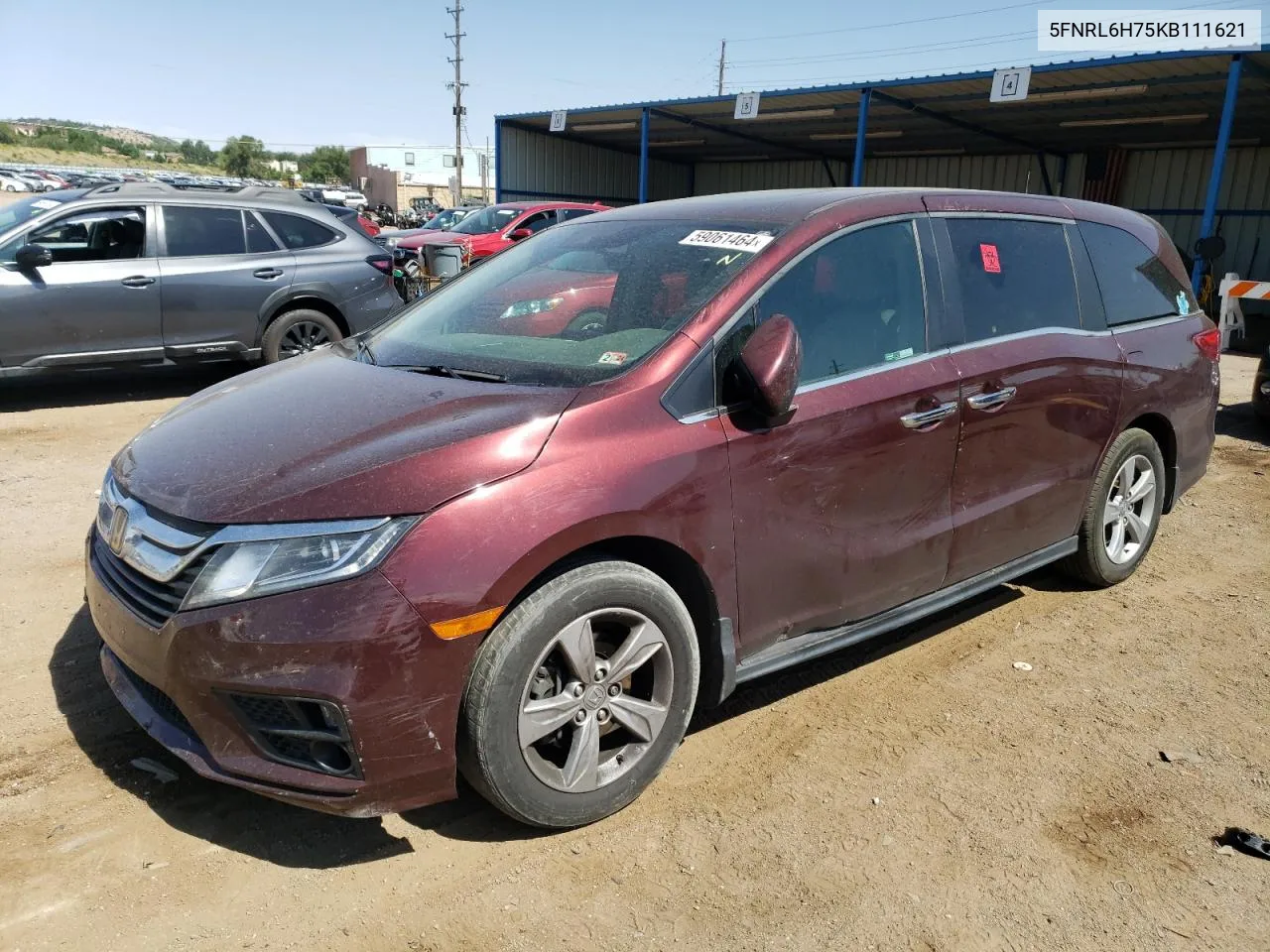 5FNRL6H75KB111621 2019 Honda Odyssey Exl