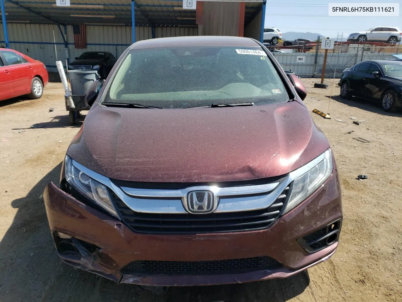 5FNRL6H75KB111621 2019 Honda Odyssey Exl