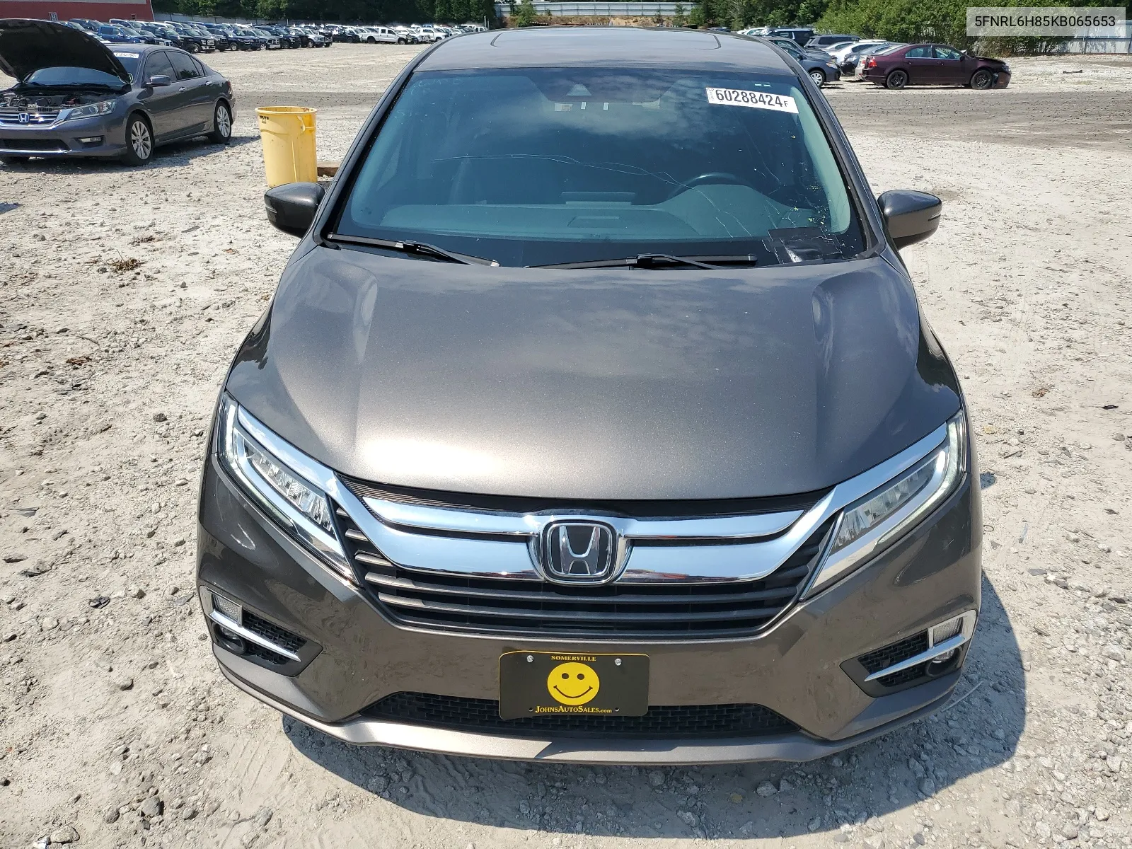 2019 Honda Odyssey Touring VIN: 5FNRL6H85KB065653 Lot: 60288424