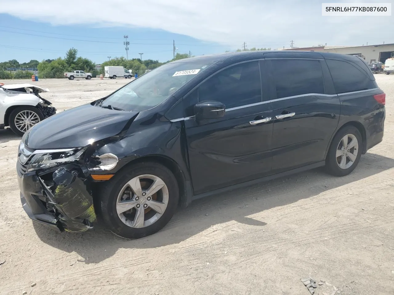 2019 Honda Odyssey Exl VIN: 5FNRL6H77KB087600 Lot: 61705524