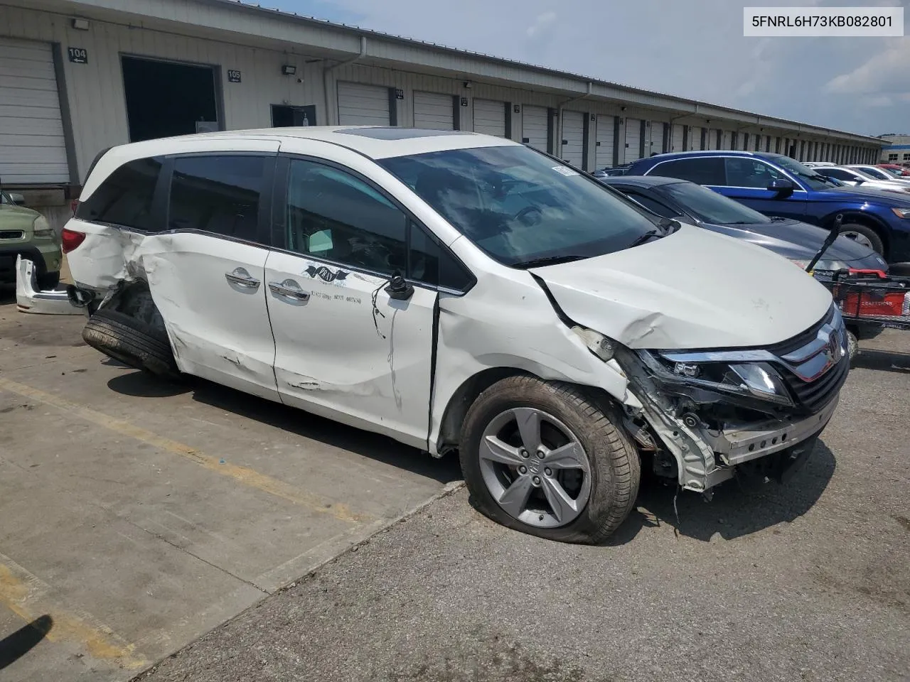 2019 Honda Odyssey Exl VIN: 5FNRL6H73KB082801 Lot: 63011784