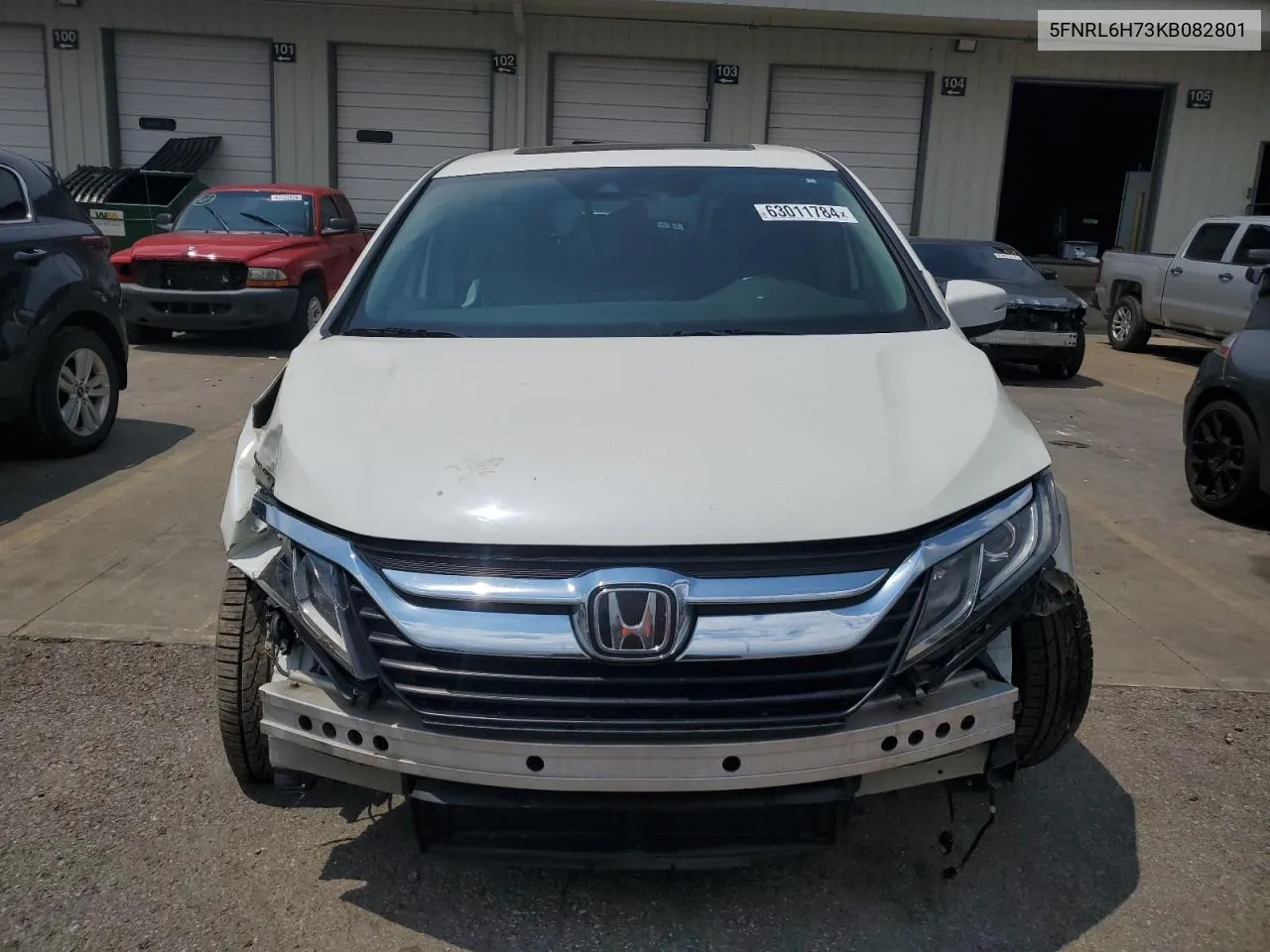 2019 Honda Odyssey Exl VIN: 5FNRL6H73KB082801 Lot: 63011784