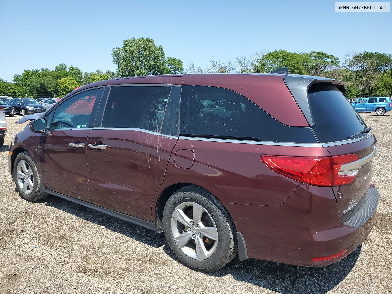 5FNRL6H77KB011651 2019 Honda Odyssey Exl