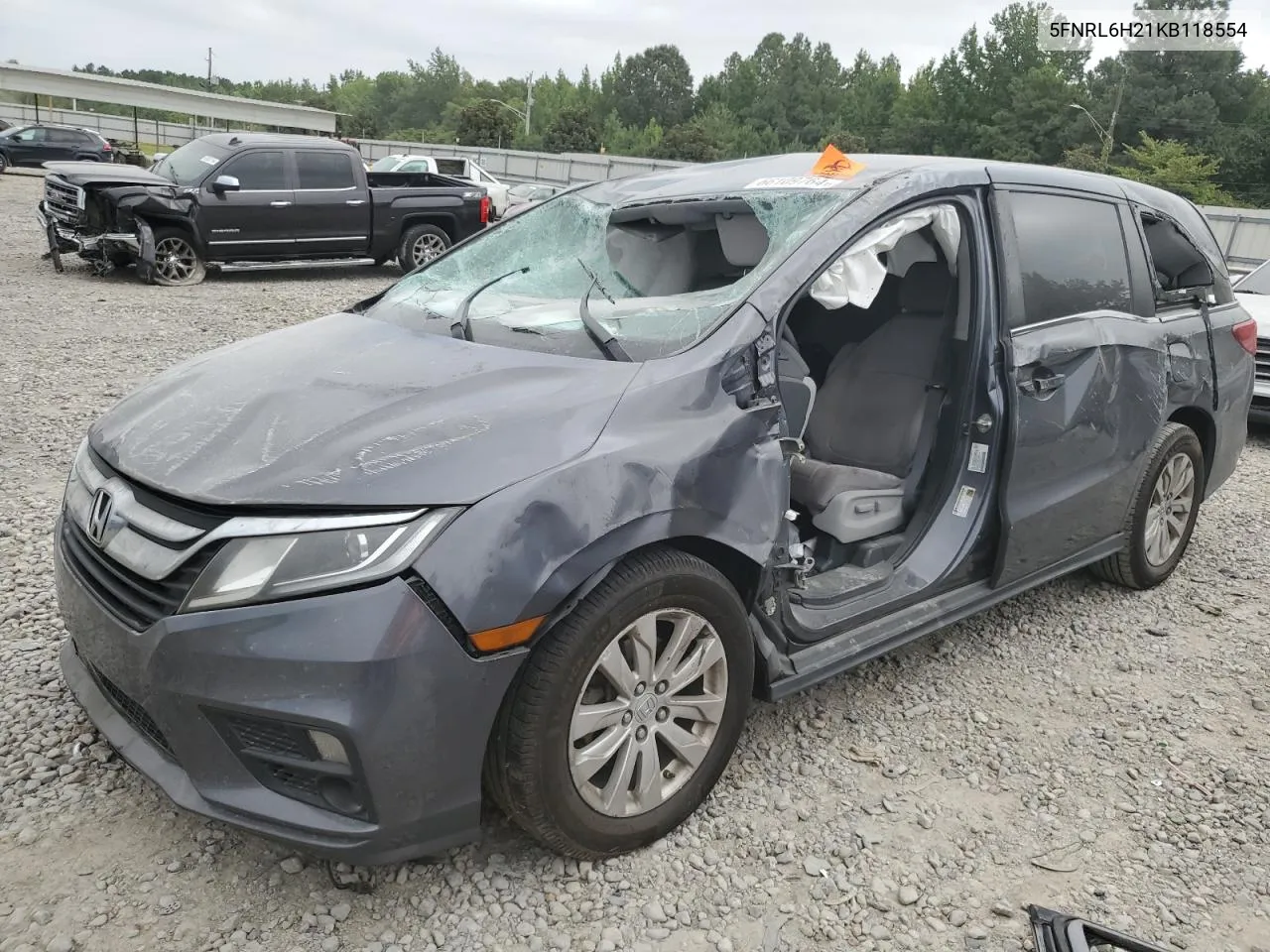 2019 Honda Odyssey Lx VIN: 5FNRL6H21KB118554 Lot: 66109764