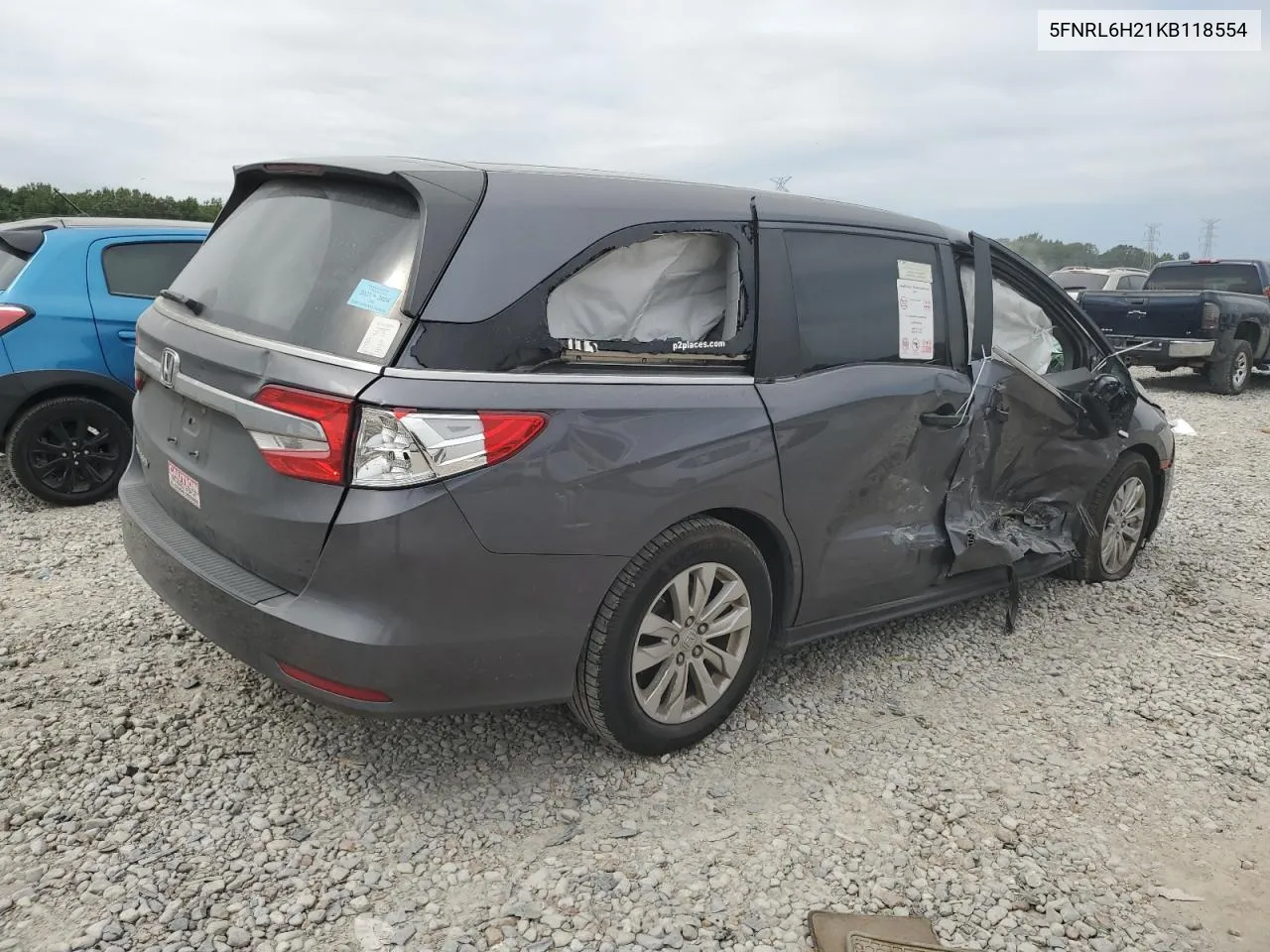 5FNRL6H21KB118554 2019 Honda Odyssey Lx