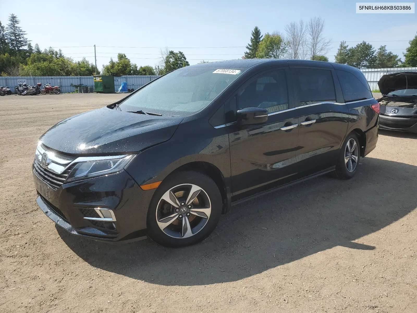 2019 Honda Odyssey Exl VIN: 5FNRL6H68KB503886 Lot: 67068134