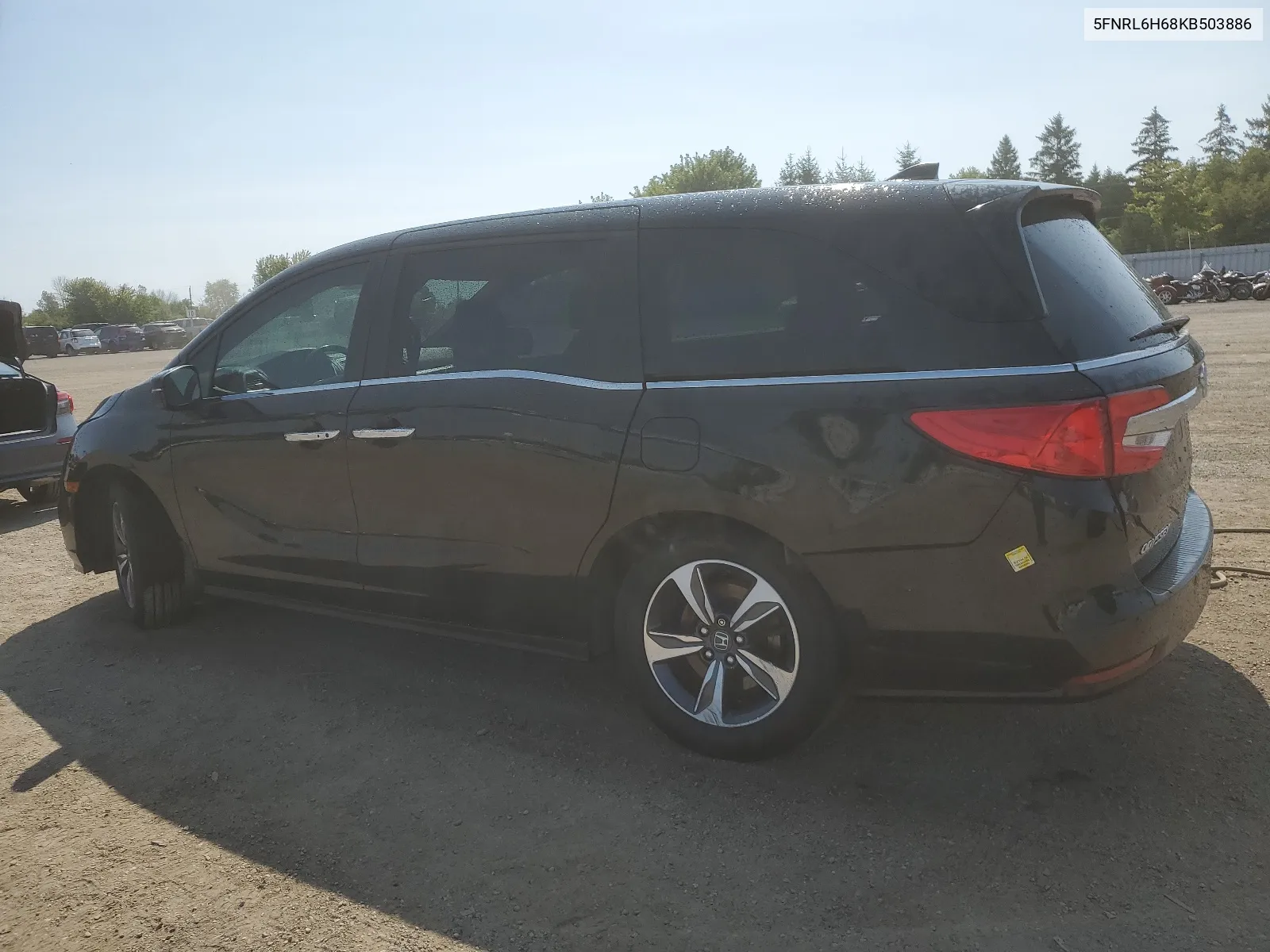 5FNRL6H68KB503886 2019 Honda Odyssey Exl