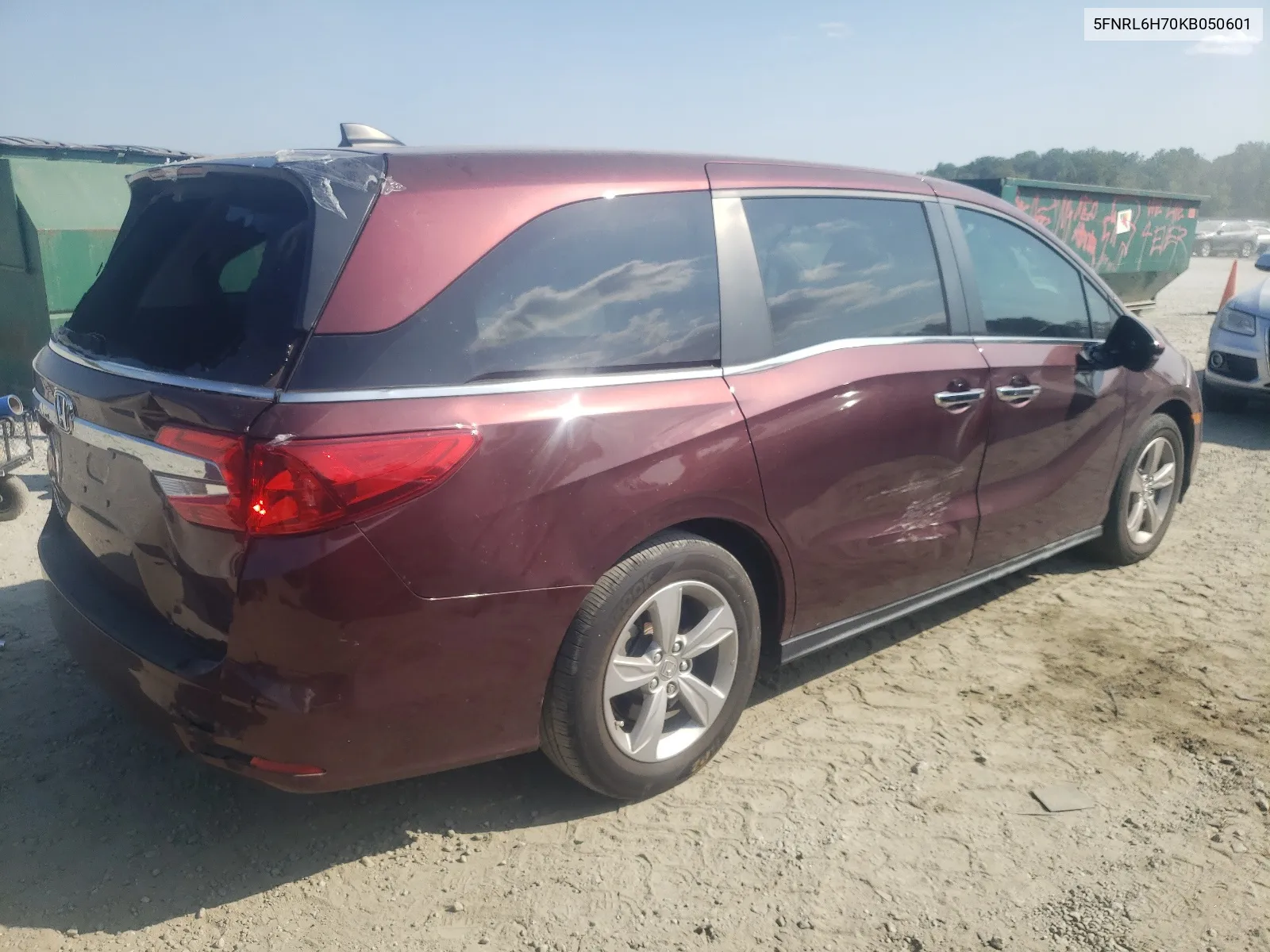 5FNRL6H70KB050601 2019 Honda Odyssey Exl