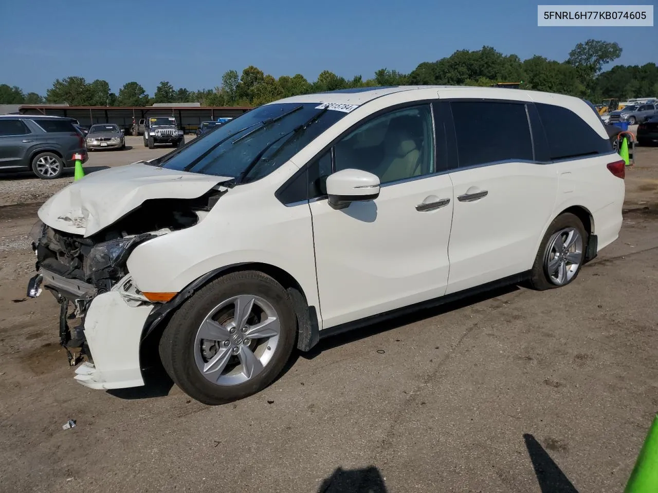 5FNRL6H77KB074605 2019 Honda Odyssey Exl