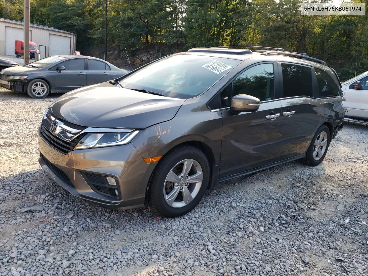 2019 Honda Odyssey Exl VIN: 5FNRL6H76KB061974 Lot: 68749554