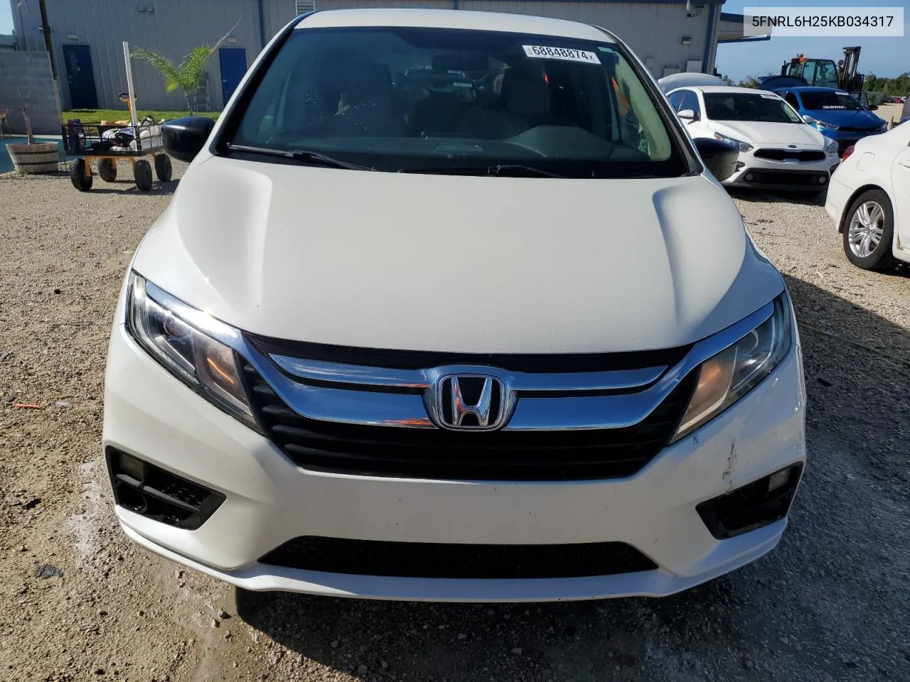 2019 Honda Odyssey Lx VIN: 5FNRL6H25KB034317 Lot: 68848874