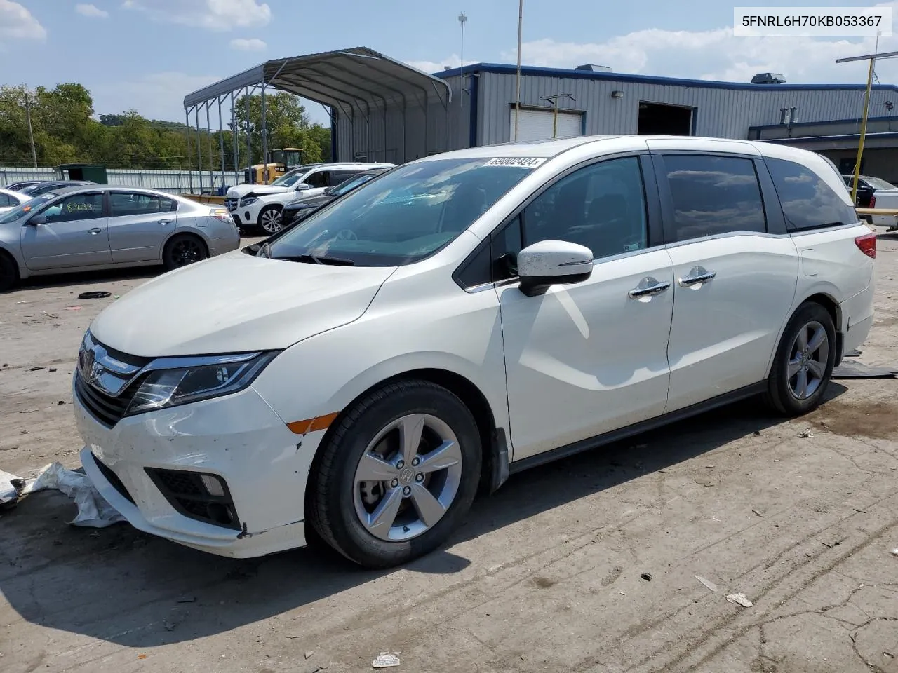 2019 Honda Odyssey Exl VIN: 5FNRL6H70KB053367 Lot: 69002424