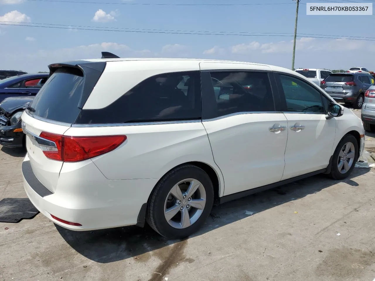 2019 Honda Odyssey Exl VIN: 5FNRL6H70KB053367 Lot: 69002424