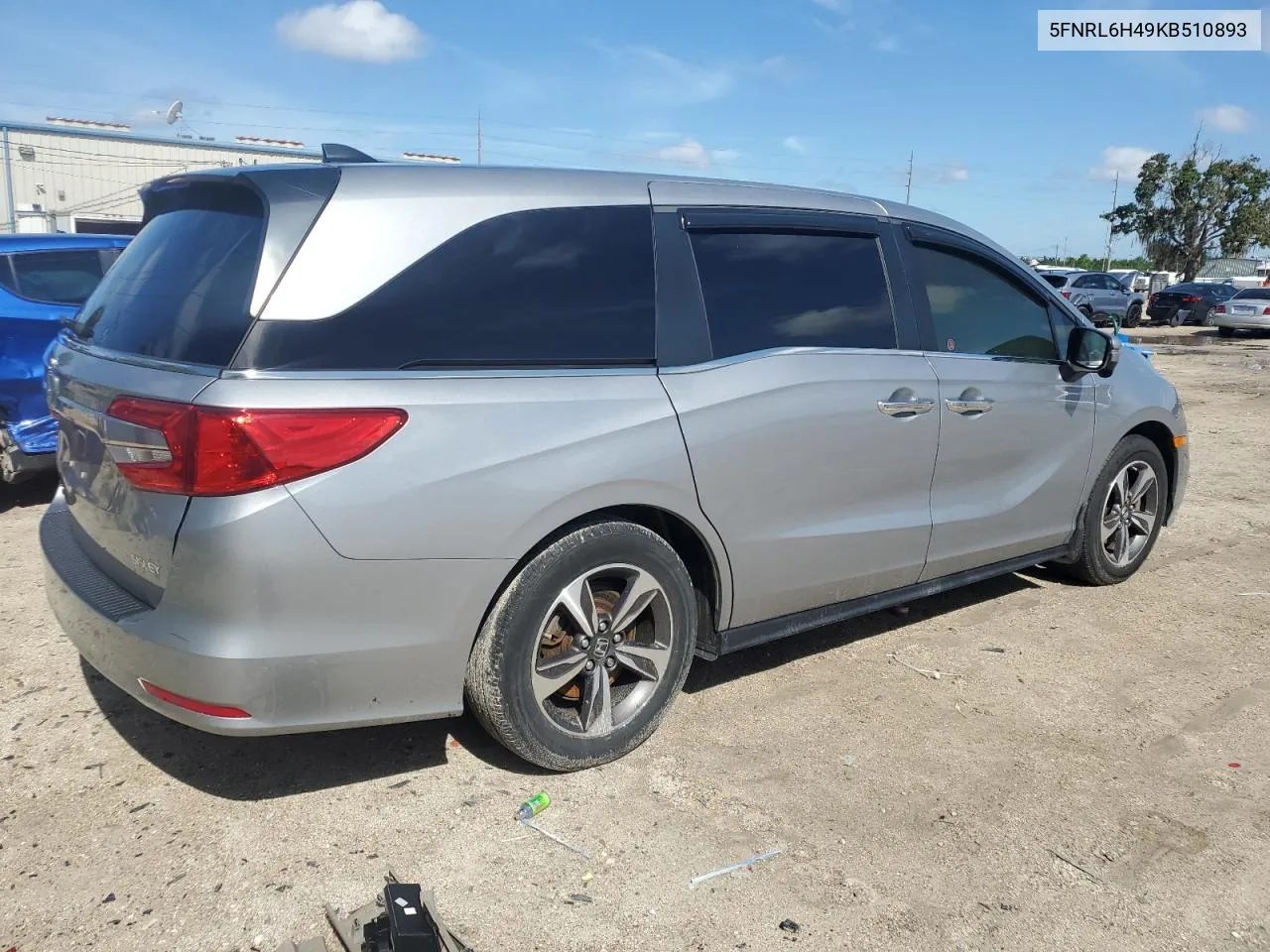 2019 Honda Odyssey Ex VIN: 5FNRL6H49KB510893 Lot: 69044764