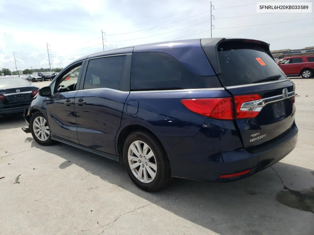 5FNRL6H20KB033589 2019 Honda Odyssey Lx