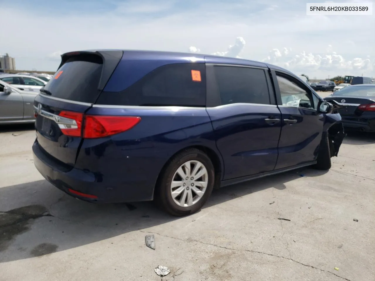 2019 Honda Odyssey Lx VIN: 5FNRL6H20KB033589 Lot: 69148444