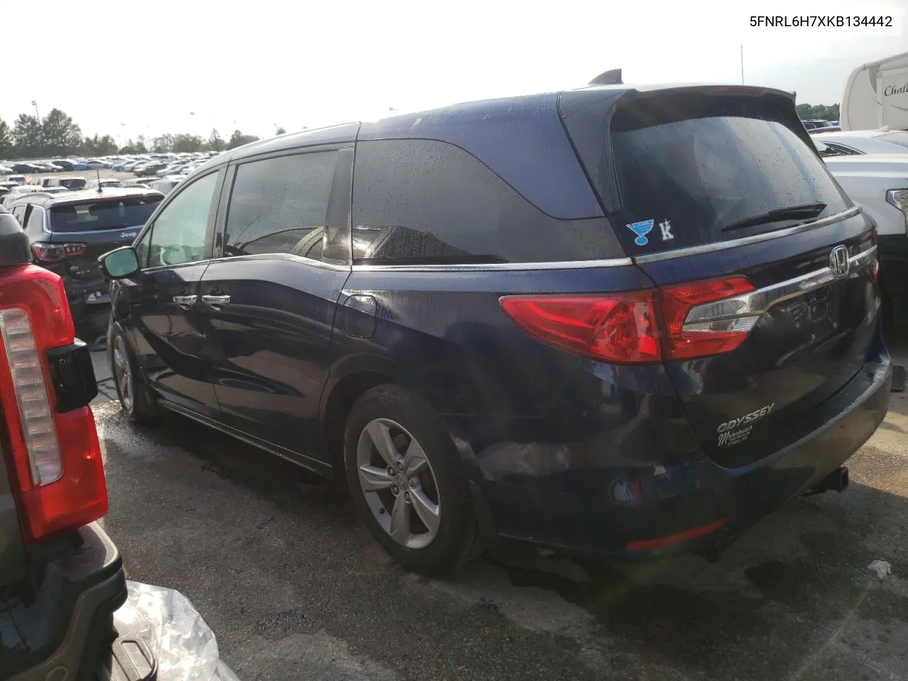 5FNRL6H7XKB134442 2019 Honda Odyssey Exl