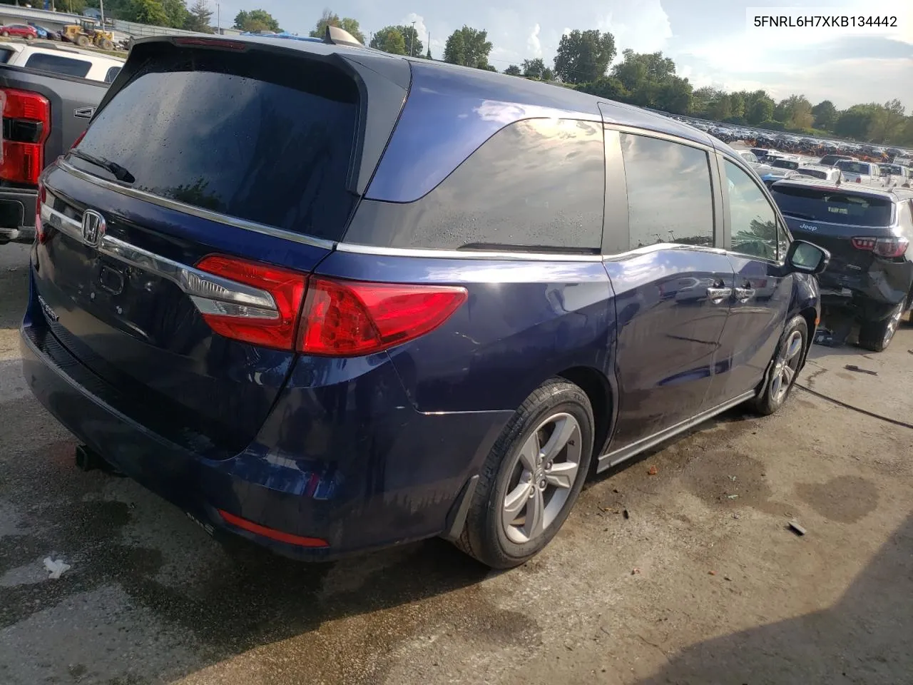 2019 Honda Odyssey Exl VIN: 5FNRL6H7XKB134442 Lot: 69410204