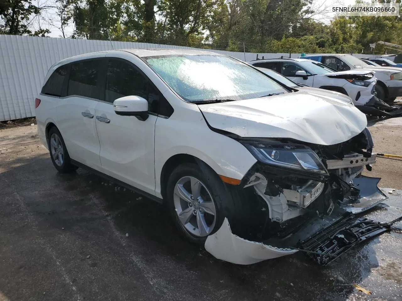 2019 Honda Odyssey Exl VIN: 5FNRL6H74KB096660 Lot: 69863514