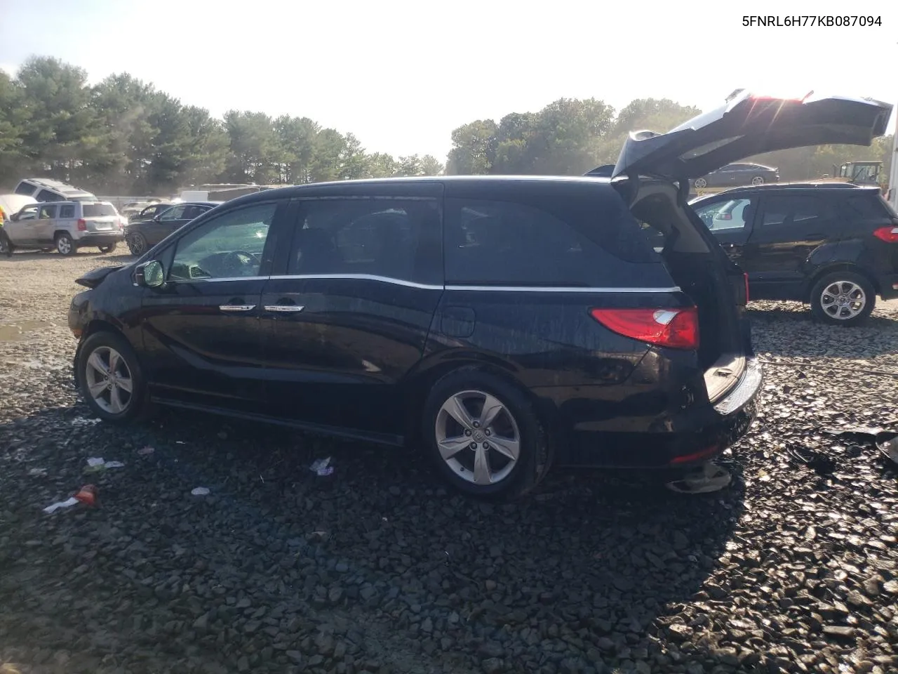 2019 Honda Odyssey Exl VIN: 5FNRL6H77KB087094 Lot: 70011444