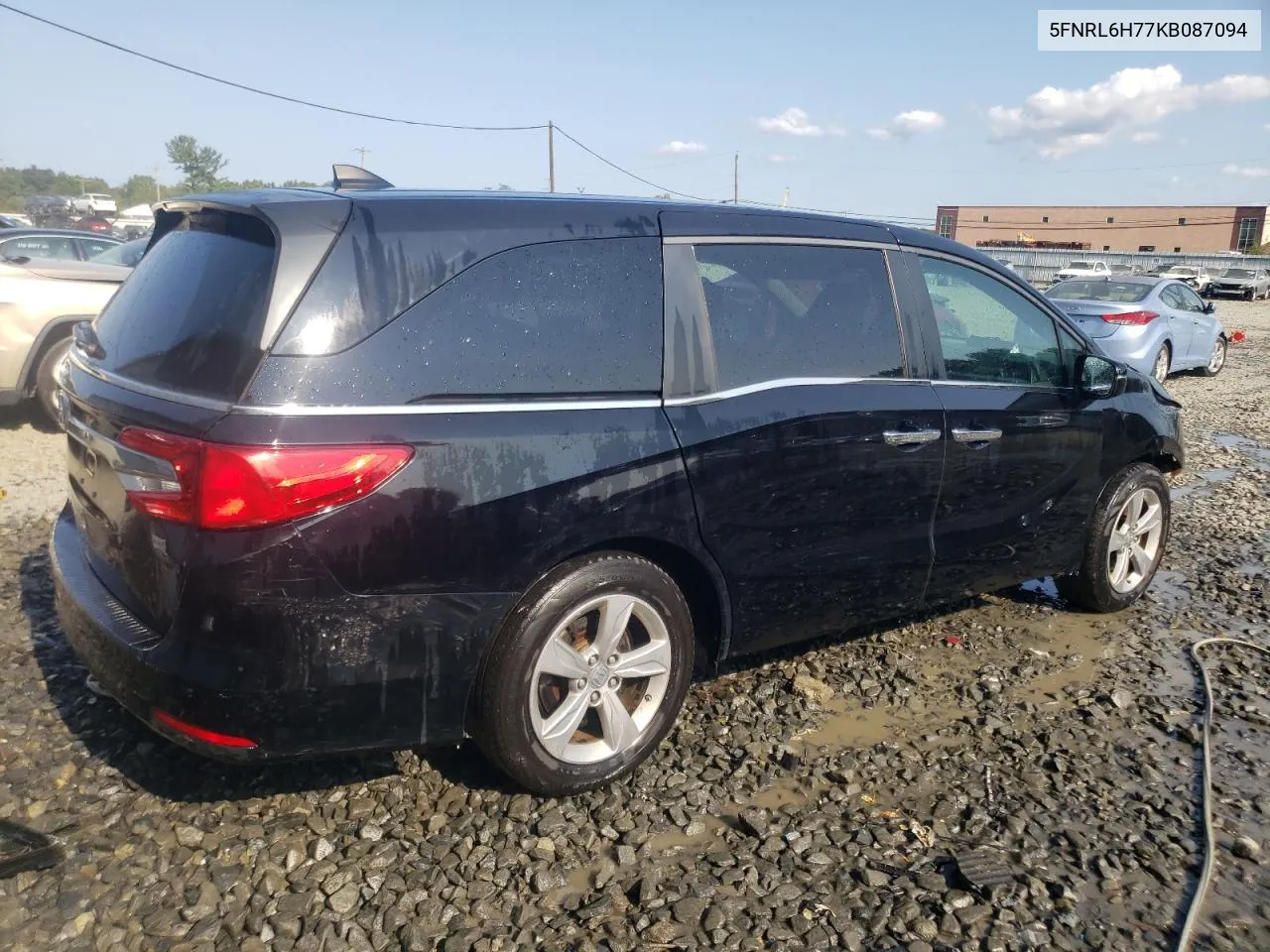 2019 Honda Odyssey Exl VIN: 5FNRL6H77KB087094 Lot: 70011444